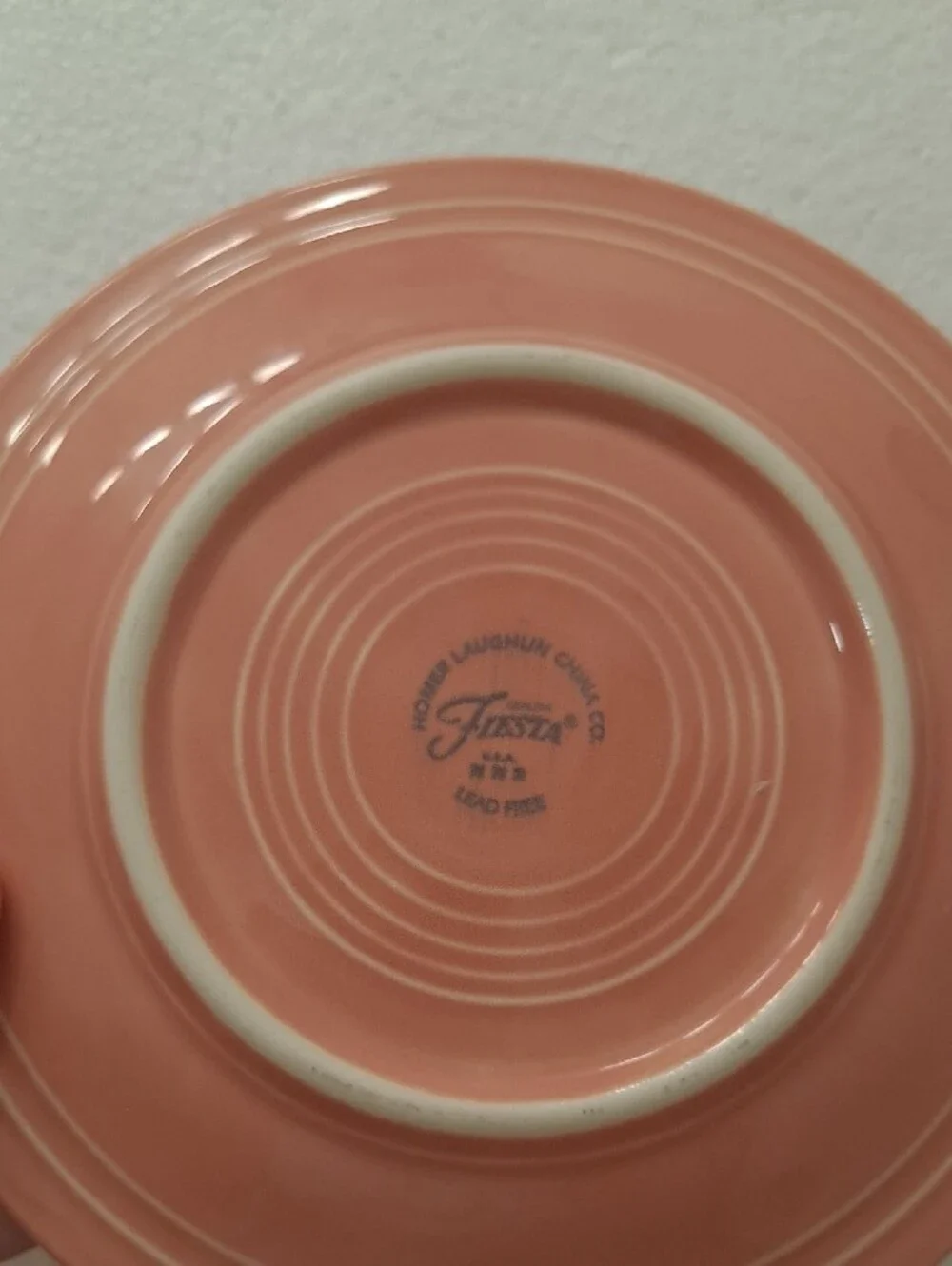 Homer Laughlin  FIESTA Coral Pink Dessert Plates and Bowls Set